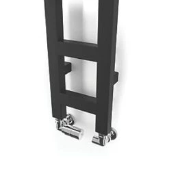 Terma Easy Heated Towel Rail 1280 x 200mm Black 856BTU -Towel Radiators shop 971RH A5
