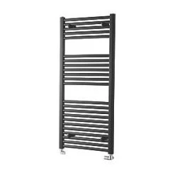 Towelrads Pisa Premium Towel Radiator 1200 x 600mm Black 2296BTU -Towel Radiators shop 973RY A3