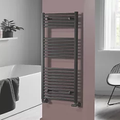 Towelrads Pisa Premium Towel Radiator 1200 x 600mm Black 2296BTU
