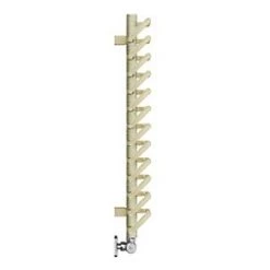 Terma Michelle Designer Towel Rail 780 x 400mm Cream / Brass 1244BTU -Towel Radiators shop 978HR A3