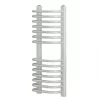 Blyss Curved D-Bar Towel Radiator 700 x 300mm White 1030BTU