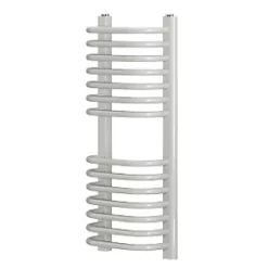 Blyss Curved D-Bar Towel Radiator 700 x 300mm White 1030BTU